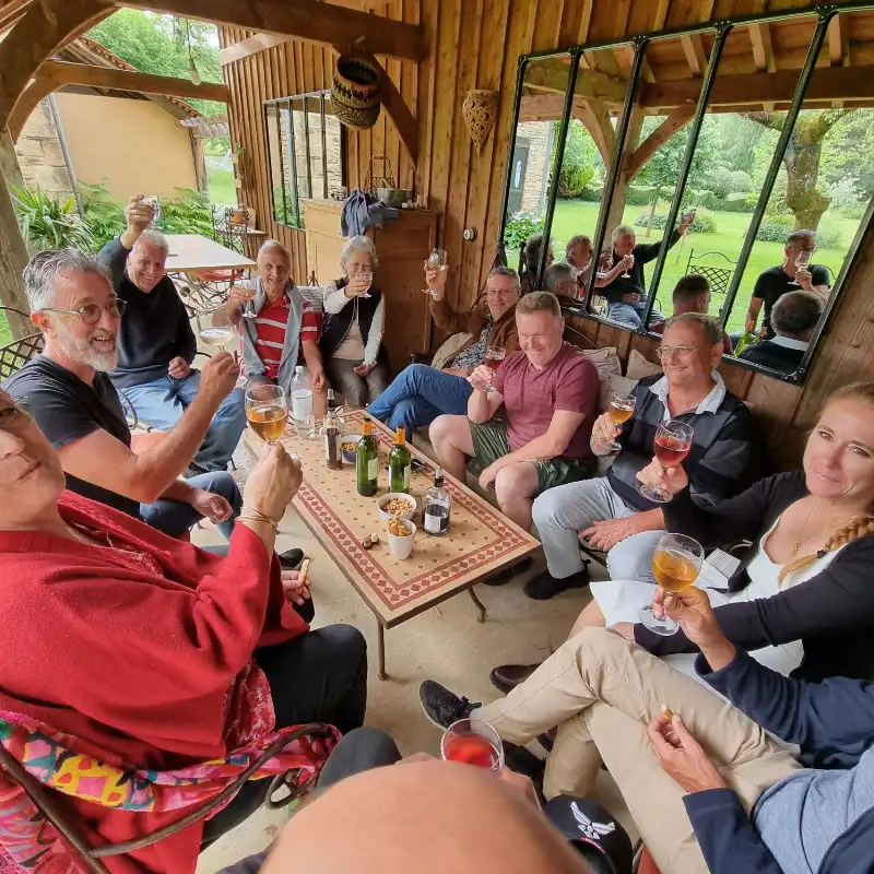 En famille aux Granges Hautes à Saint-Crépin-et-Carlucet